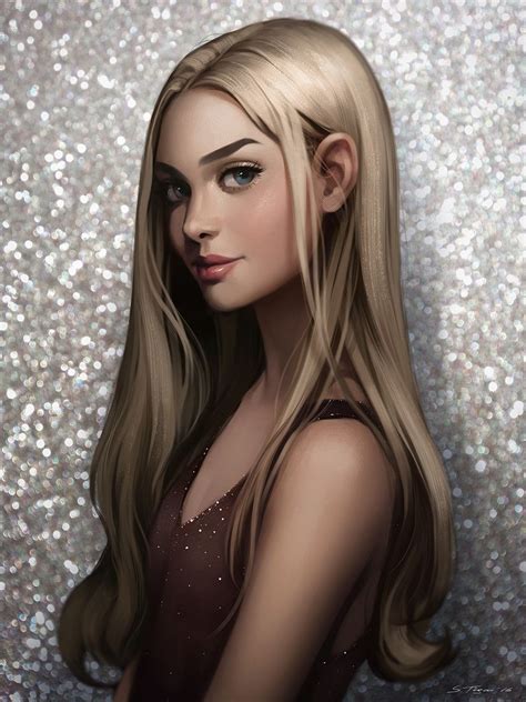 Blonde Svetlana Tigai Blonde Hair Girl Digital Art Girl Portrait