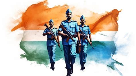 Premium Ai Image Silhouette Of A Soldier Saluting Against The India Flag