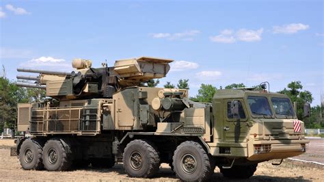 Russian Armed Forces Artillery Greyhound Sam System Pantsir S1