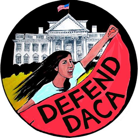 Justseeds | Defend DACA - White House March - circle version