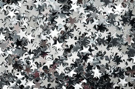 Shiny Silver Stars Glitter Festive Background Free Image By Rawpixel