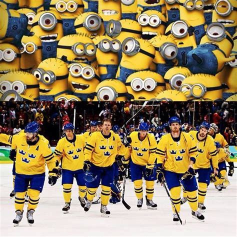 Minion Hockey Figure As A Finn This Is Our Adversary Next Friday At