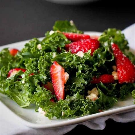 Massaged Kale Strawberry And Feta Salad Foodshare South Carolina