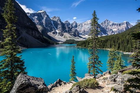 O Azul Surpreendente Do Lago Moraine No Canadá Guia Viajar Melhor