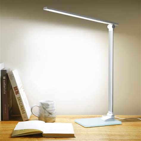 Work from home concept illustration. LED Stand Desk Lamp Modern Office Bedroom Reading Table ...
