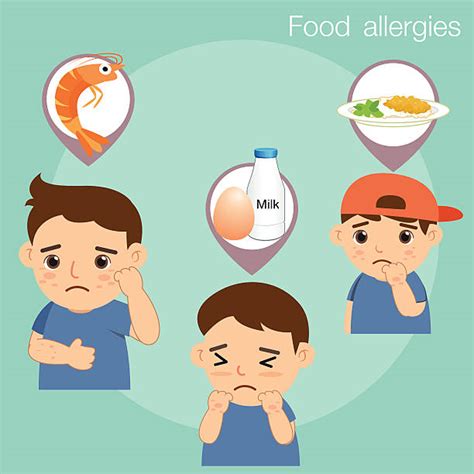 Food Allergies Child Illustrations Royalty Free Vector Graphics And Clip