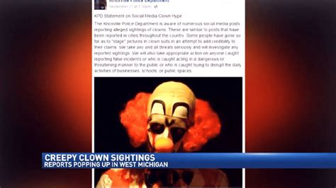 Creepy Clown Posts Drawing The Attention Of Local Police Departments