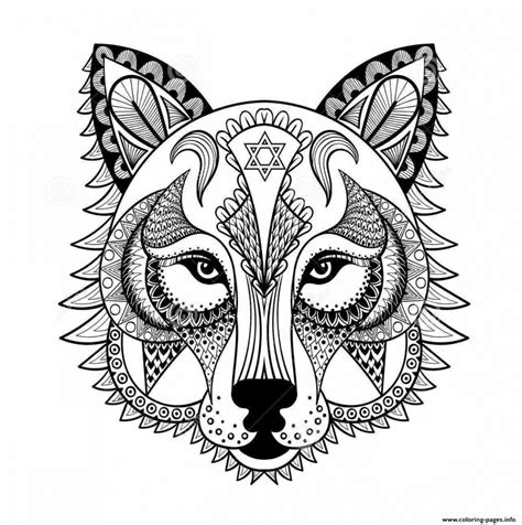 Get This Wolf Coloring Pages for Adults 47582