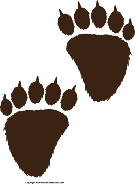 Grizzly Bear Paw Print Clipart Best