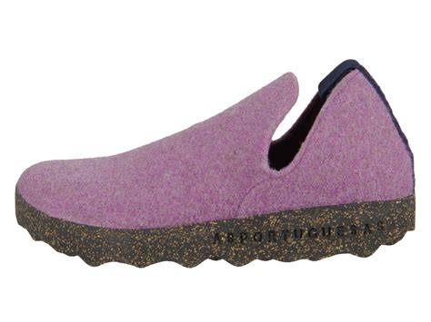 Wearing asportuguesas is a step towards a more sustainable future. Asportuguesas CITY P018003000 lila Felt | Schuhhaus Kocher ...