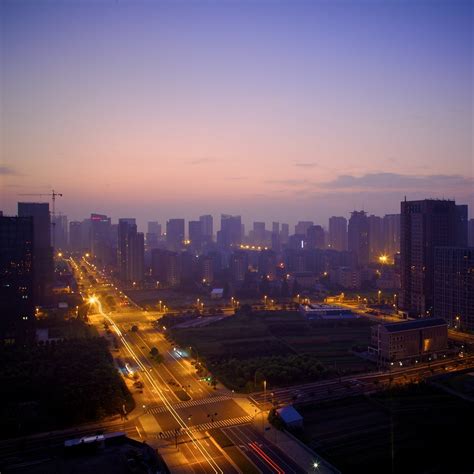Qinghe Lane Shangcheng District Hangzhou Zhejiang China Sunrise