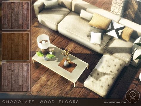 Sims 4 Ccs The Best Chocolate Wood Floors By Pralinesims