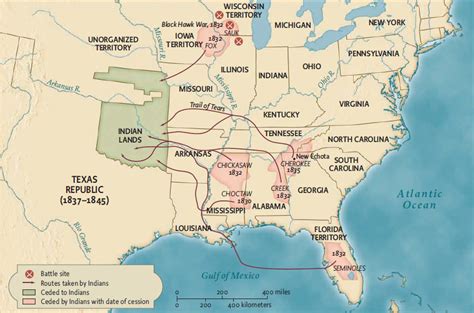 Maps On The Web Native American History Trail Of Tears Native