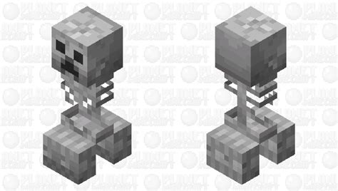 Creeper Skeleton Minecraft Mob Skin