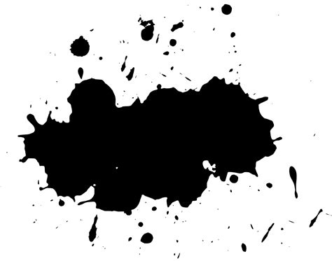 Black Ink Spatter Clip Art Free Svg Images
