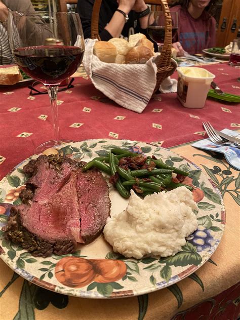 The prep time for this meal is ten minutes or less and once it's in the oven. Our favorite Christmas dinner, prime rib. Merry Christmas ...