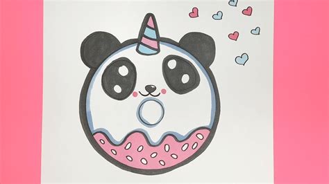 Kawaii Einhorn Panda Donut Malen Youtube