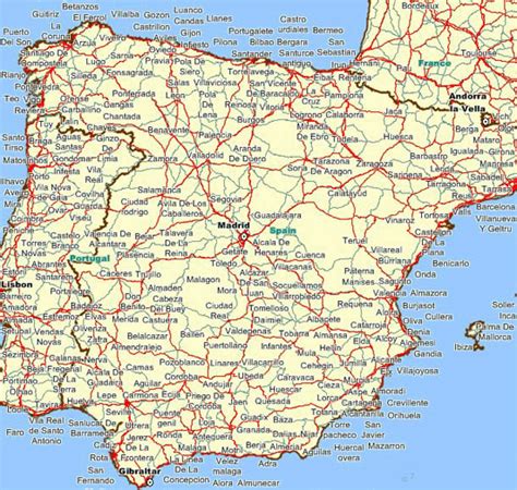 Mapa De Carreteras De España Tamaño Completo Ex