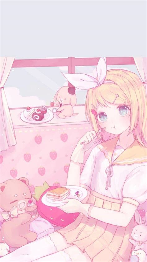 Pink Wallpaper Laptop Aesthetic Pastel Anime Backgrounds Pink Mha