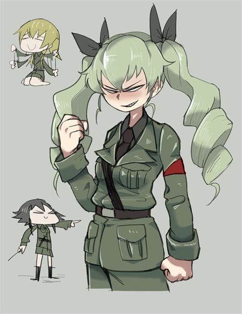 Anchovy Pepperoni And Carpaccio Girls Und Panzer Drawn By Tirarizun