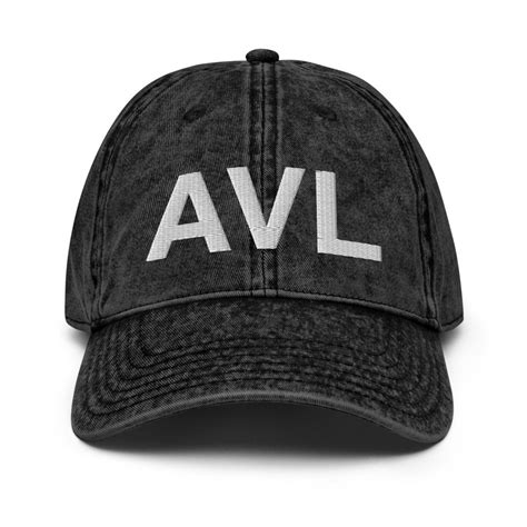 Avl Asheville Airport Code Faded Dad Hat Etsy France