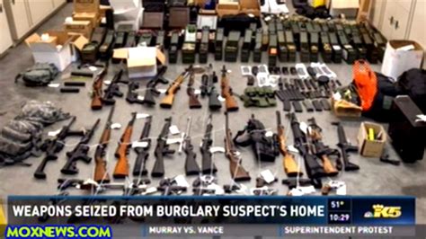 Cops Find Major Weapons Stash At Burglary Suspects Home Youtube