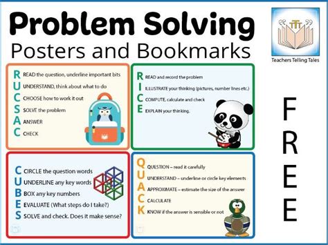 Problem Solving Strategies Maths Teaching Resources