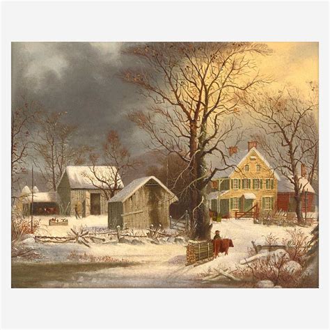 Lot 10 George Henry Durrie American 1820 1863