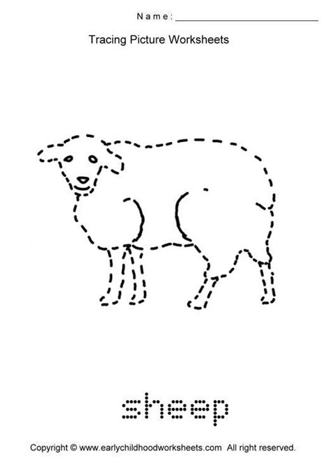 Use in preschool or kindergarten. trace animals | ... images as. To print this worksheet ...