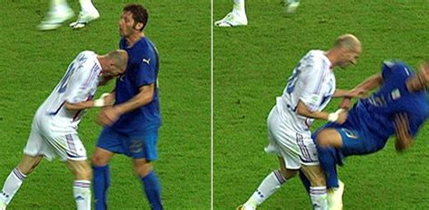 In the 2006 world cup final, france's best player zinedine zidane was shown a red card after headbutting italian midfielder marco materazzi in the. Marco Materazzi : "Ce Que Zidane M'a Dit Avant Son Coup De ...