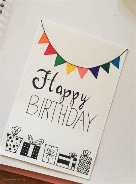 20 Awesome Homemade Birthday Card Ideas Birthday Card Drawing Cool