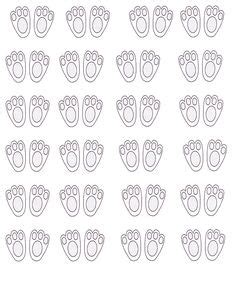 See more ideas about rabbits foot, dark aesthetic, rabbit. Easter Bunny paw print pattern. Use the printable outline ...