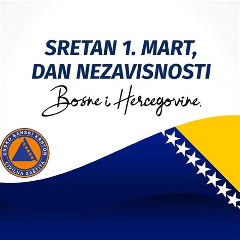 Čestitka Povodom 1 Marta Dana Nezavisnosti Bosne I Hercegovine Czusk
