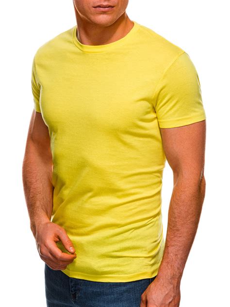 Mens Plain T Shirt S970 Yellow Modone Wholesale Clothing For Men