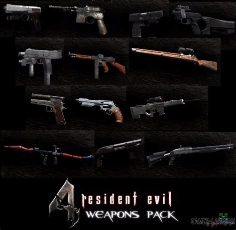Re4 Weapons Pack Weapons Models And Reskins Resident Evil 5