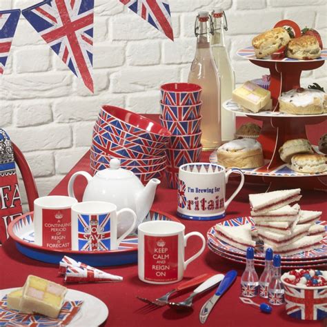 Pin By Afternoon Tea Online On Red White And Blue Tea Party British