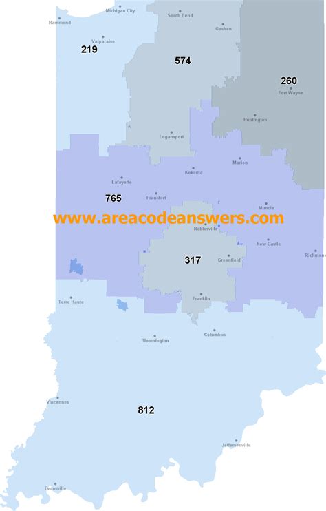 Area Codes In Ohio Map 9a6