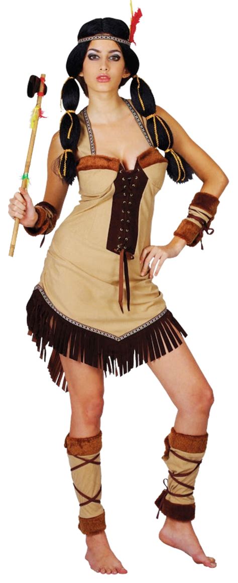 Indian Princess Ladies Fancy Dress Native American Pocahontas Adults Costume All Women S