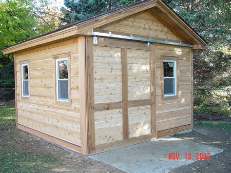 Shed doors hardly get talk about, but it is the most used part of the shed. Storage Shed with sliding barn door | Sliding shed door ...