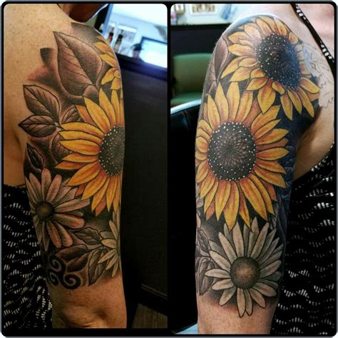Details Of The Sunflower Sunflower Tattoo Shoulder Sunflower Tattoo