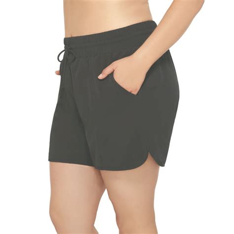 Christina Womens Plus Size Swim Shorts With Built In Brief From