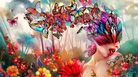 67 Fantasy Butterfly Wallpaper Wallpapersafari