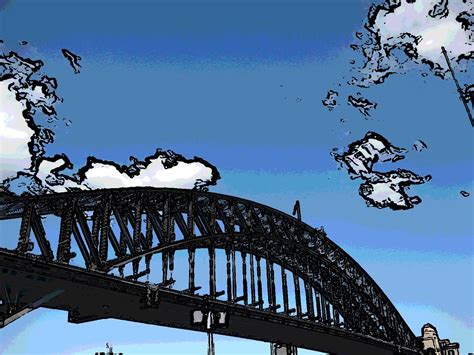 Sydney Harbour Bridge In Cartoon Ks Atjkq Flickr