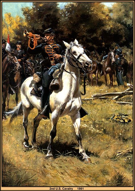 2nd Us Cavalry 1861 By Artist Don Troiani Civil War Pinterest