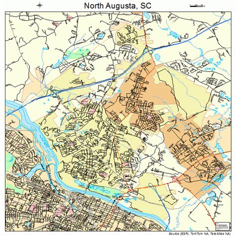 North Augusta South Carolina Street Map 4550695