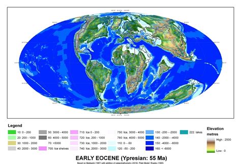 The Earth During The Early Eocene Million Years Ago R Mapfans