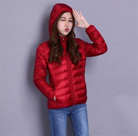 2019 New Women Casual Autumn Winter Coat Ultra Light Down Jacket Female