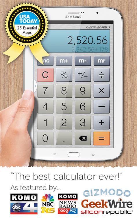 Here are some of the financial calculators that are included in the app. Calculator Plus Free - Android Apps on Google Play