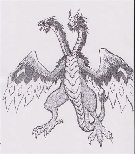 Https://tommynaija.com/draw/how To Draw A 2 Headed Dragon