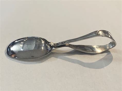 Sterling Silver Baby Spoon With Curved Handle By Blackinton
